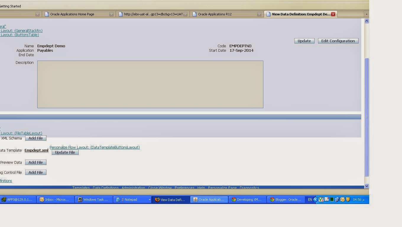 ORACLE TIPS XML Report by Data Template