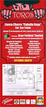 Festival Taurino Noviembre 5, 2011