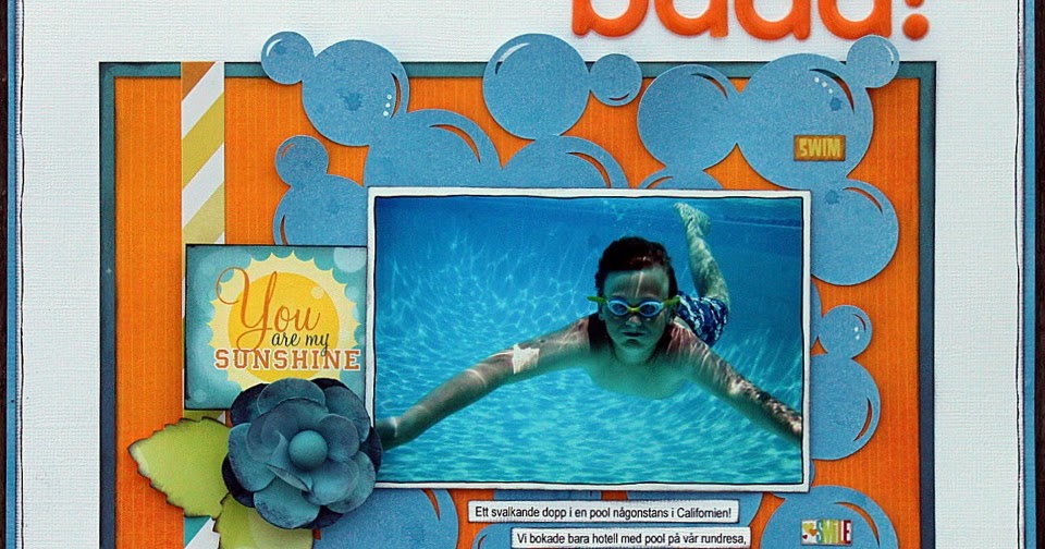 Swimming Scrapbook Page Ideas Ulrika Wandler 17turtles Guest Designer