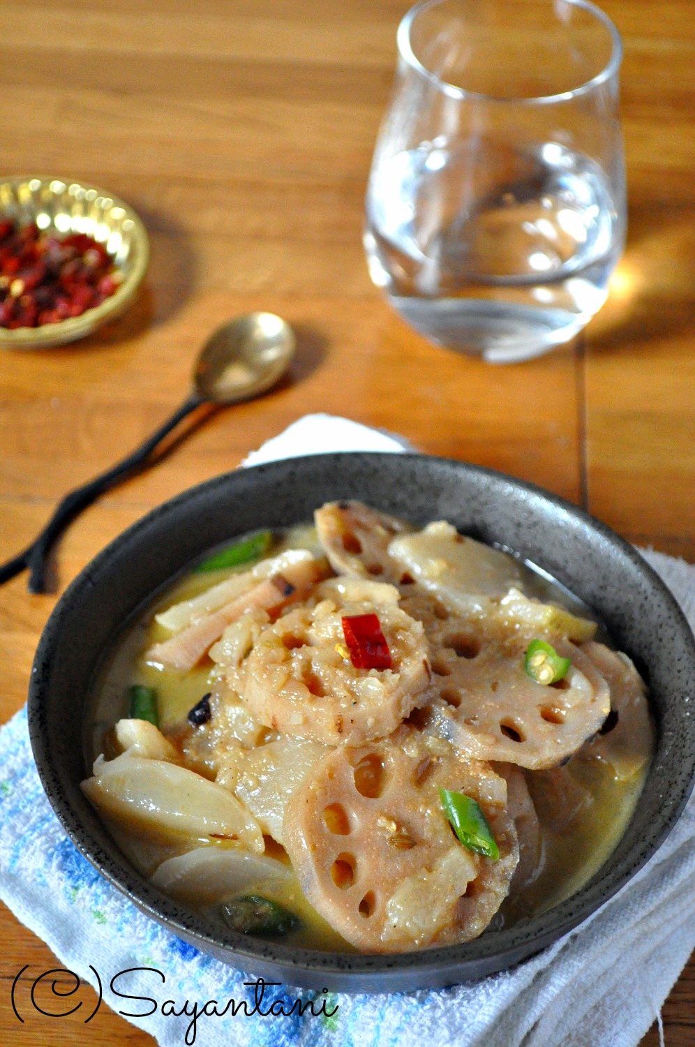 Lotus root and Turnip curry A Homemaker's Diary