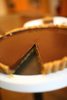 dark chocolate tart