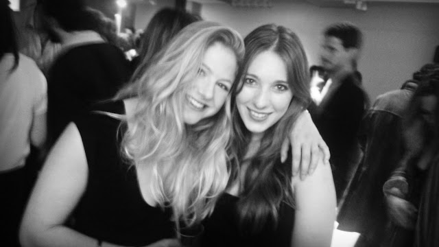 Lotte Brouwer and Catherine Lux at Diego Bivero-Volpe's birthday