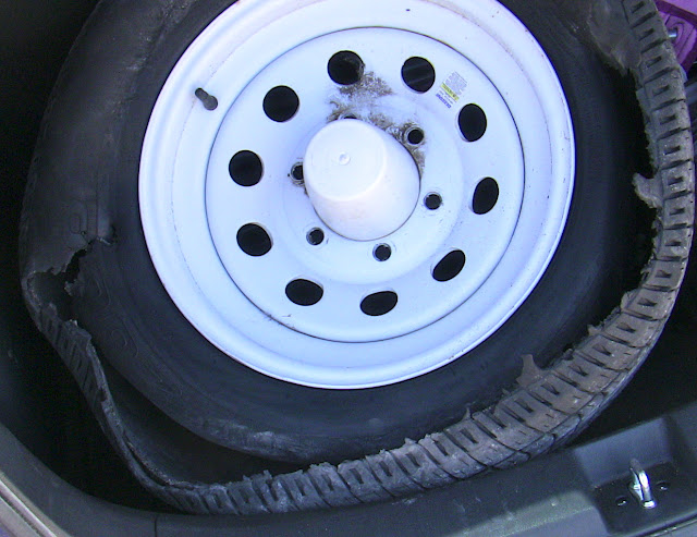 RV Tire blowout
