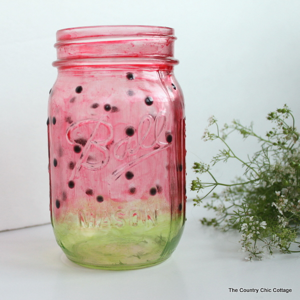 Painted Watermelon Mason Jar Craft plus more LIVE crafts The Country