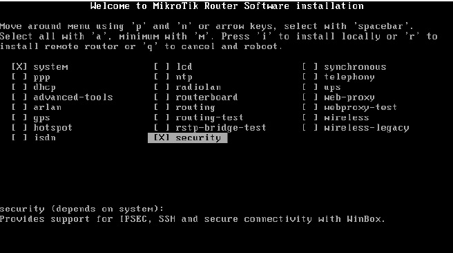 MAHENDRA: Install Mikrotik 320 DOM