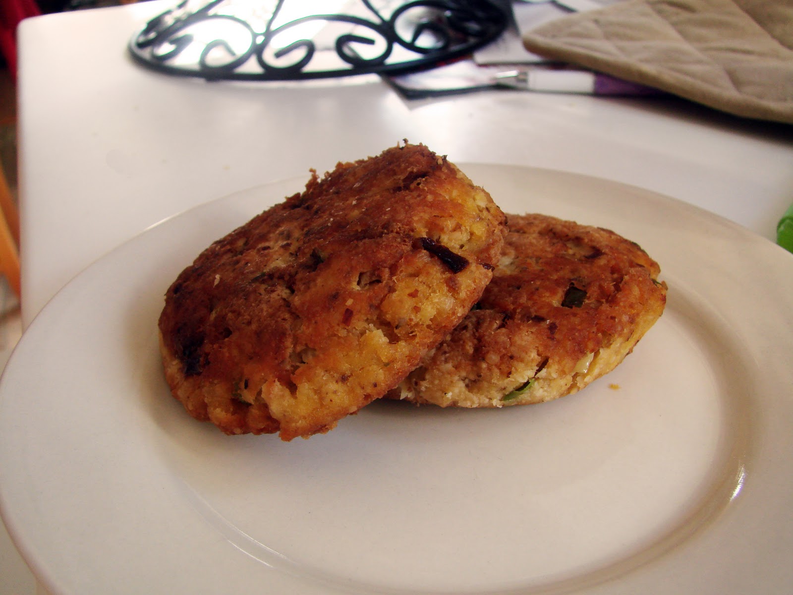 Mrs. Paleo Breakfast of Champions! Biscuits and gravy with salmon