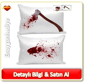 Espirili Vahşet Yastık Kılıfı Ölü Gibi Yorgun Yastık Seti