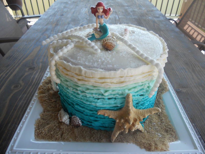 Cakes by Carla Ombre Ariel Birthday Cake