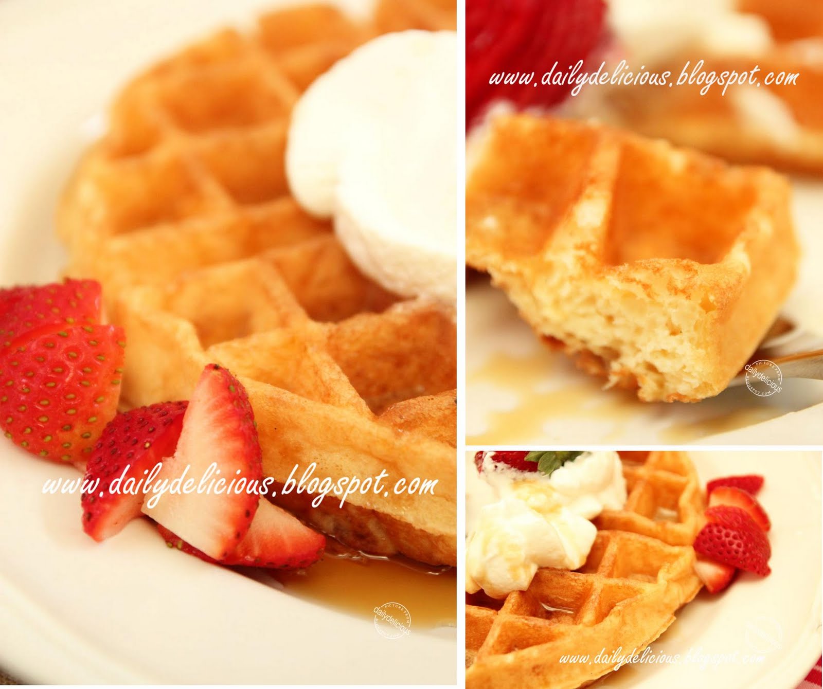 dailydelicious YEASTRAISED WAFFLES Your lovely, easy and delicious