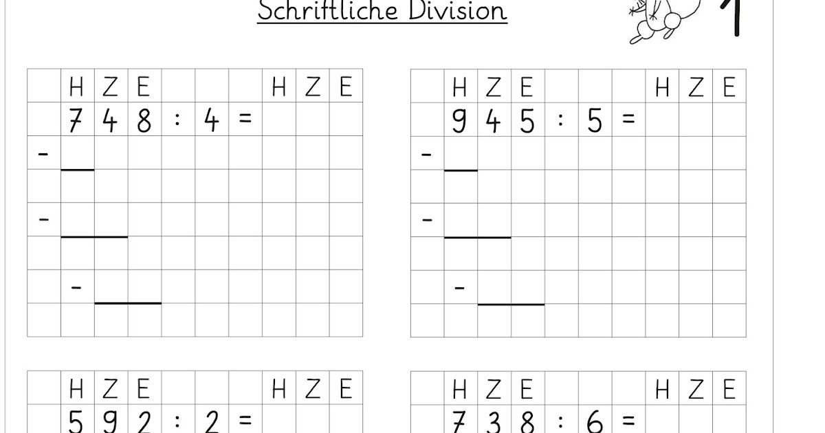 Lernstübchen schriftliche Division