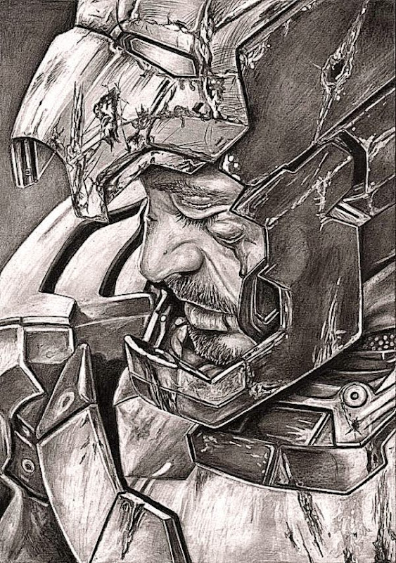 IRON MAN 339 Robert Downey JR graphite drawing by Pen Tacular IRON MAN 339 Robert Downey JR graphite drawing by Pen Tacular