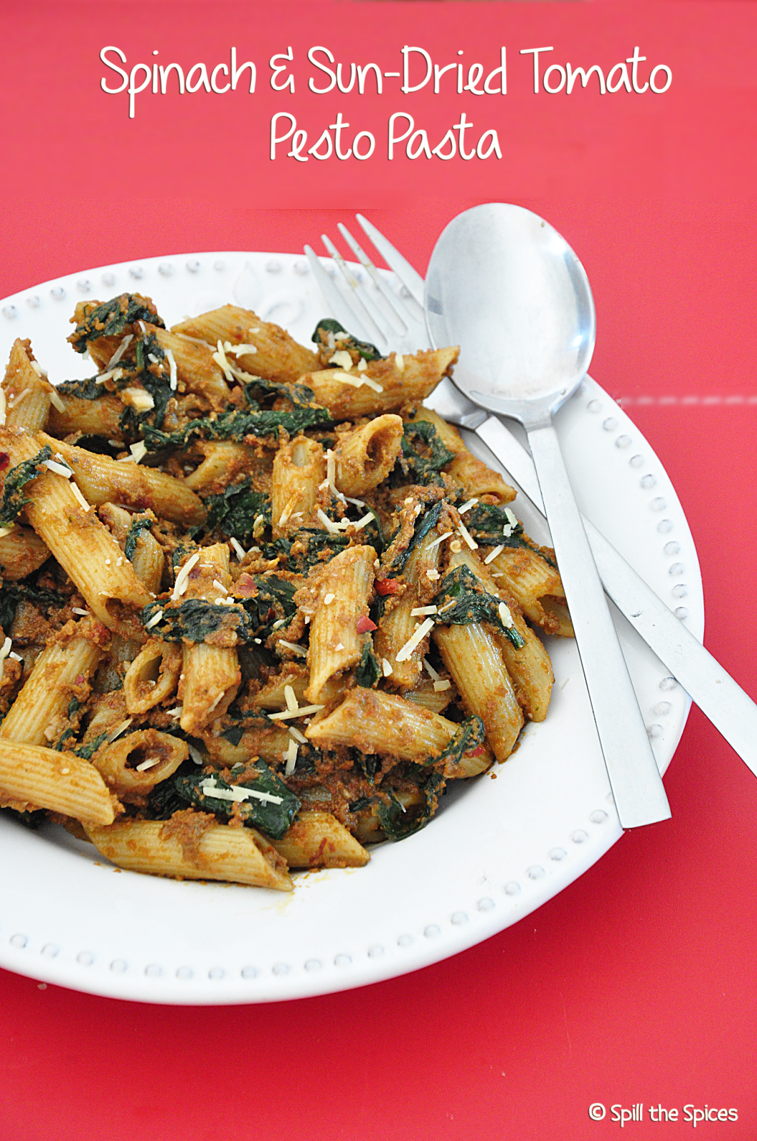 Spinach and SunDried Tomato Pesto Pasta Spill the Spices