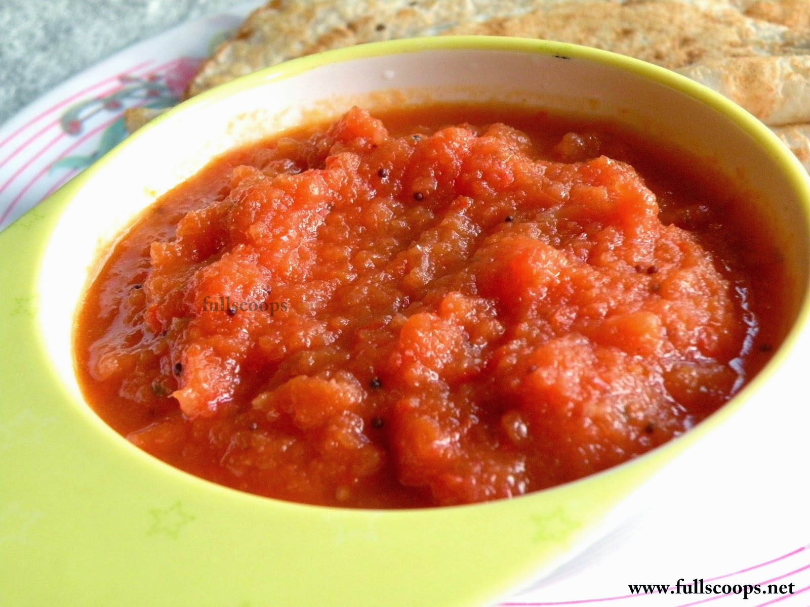Full Scoops Easy Onion Tomato Chutney Recipe Easy Chutney Recipes