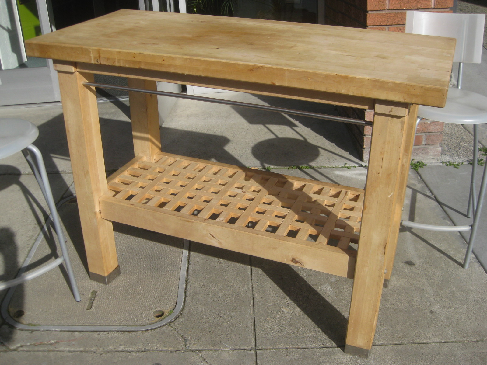 UHURU FURNITURE & COLLECTIBLES SOLD Butcher Block Kitchen Work