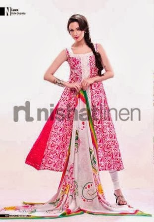 nishat long frocks