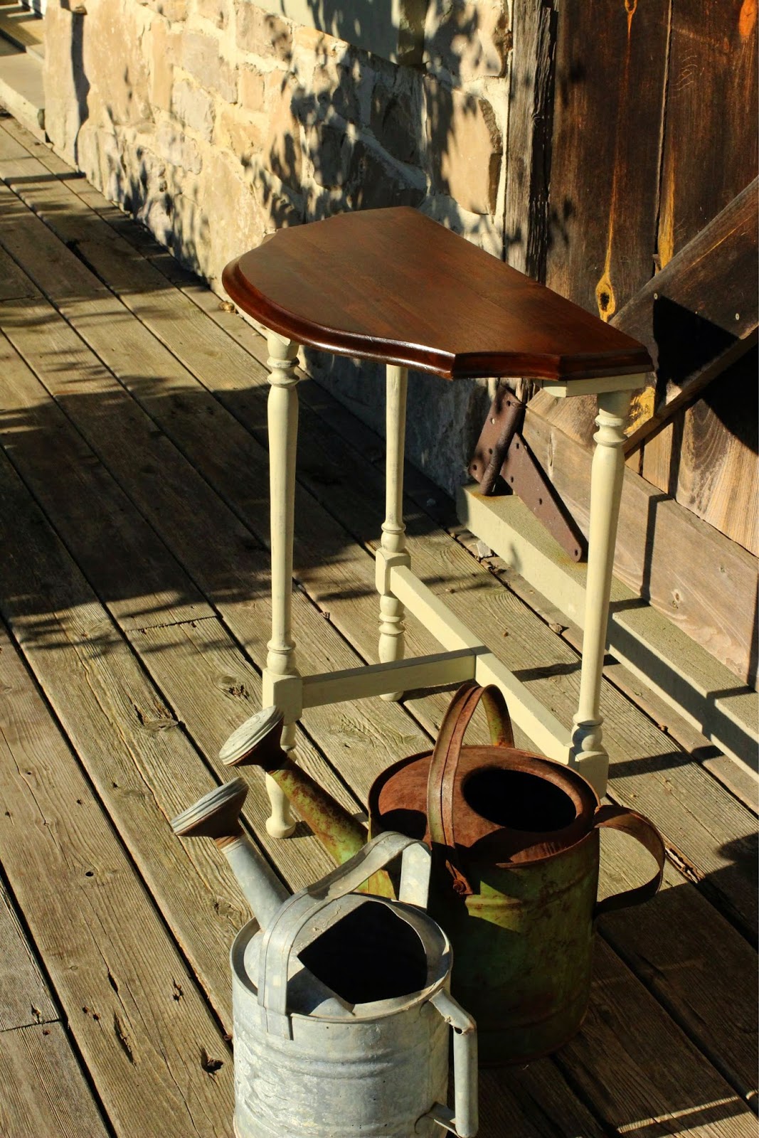 Laurel's Attic Vintage Half Round Table SOLD