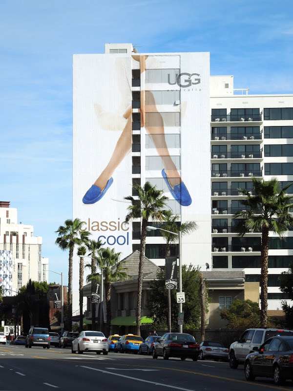 Giant UGG Classic Cool billboard Sunset Boulevard Giant UGG Classic Cool billboard
