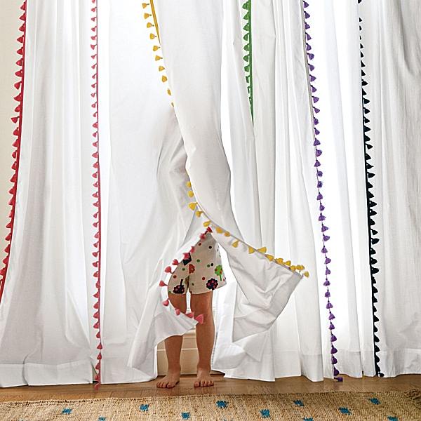 Pom Pom Fringe Curtains