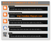 Recent comment với thumbnail dẹp blogger (v2) 
