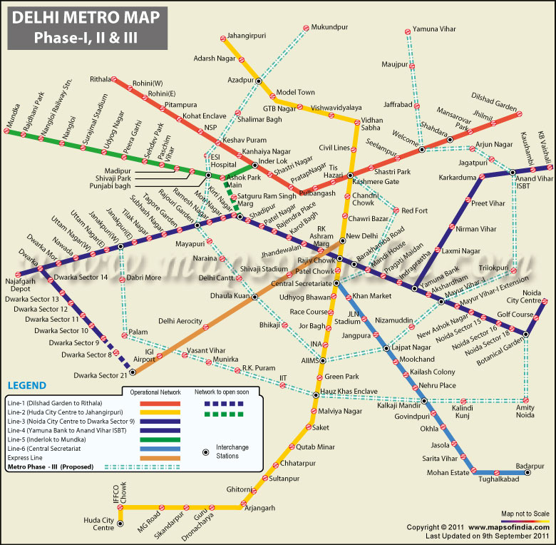 Bahadurgarh Metro Route Map Empowering The Bliss Of Travel In Delhi Metro……….: 2012