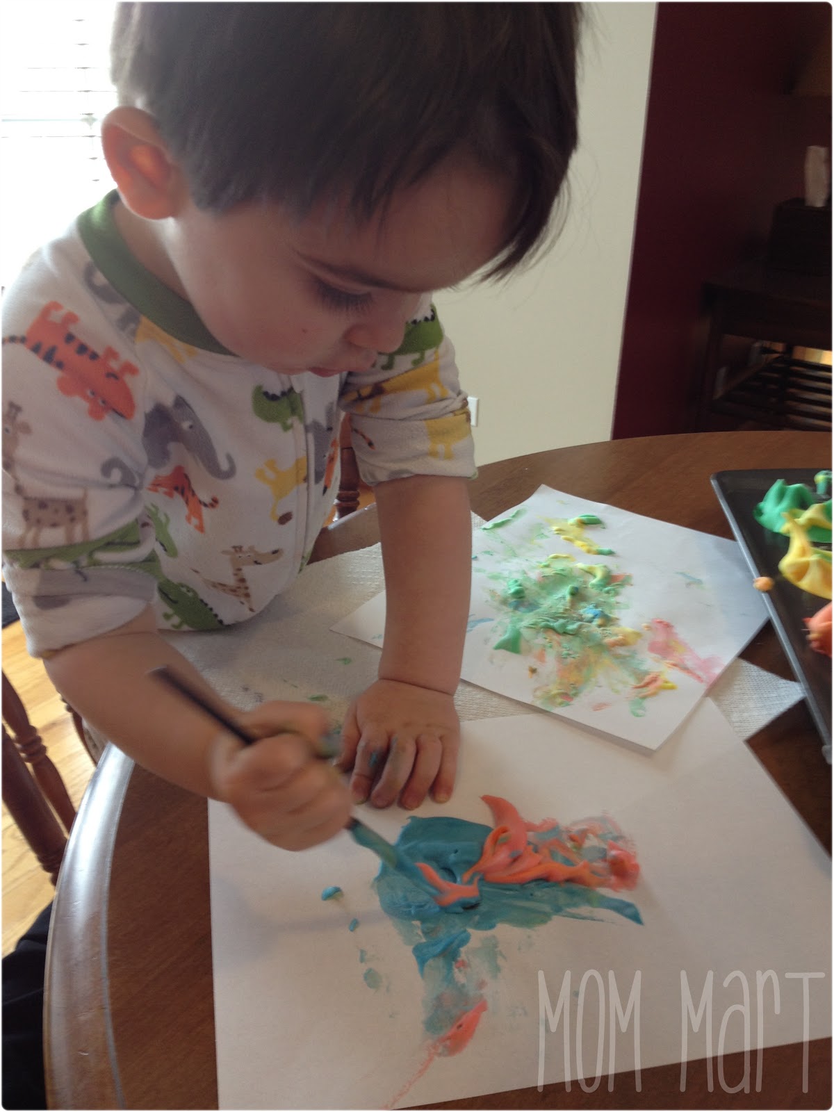 Mom Mart Kid Craft How to Make Shaving Cream Paint