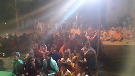 What a blessing! People carried their own chair to listen to our testimonies