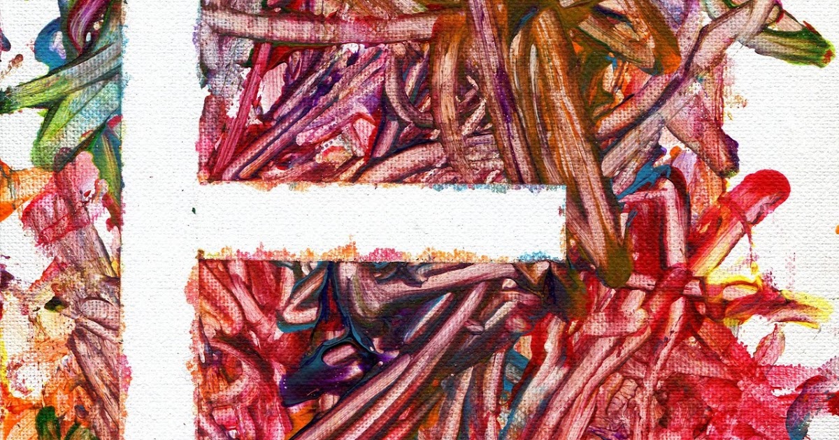 Crafting Play Qtip and Finger Painting Letters on Canvas