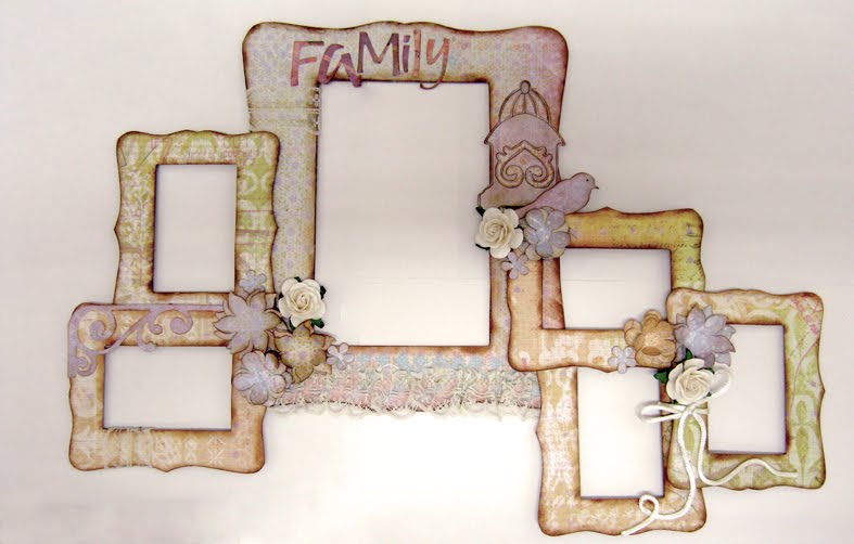 scrappin it Family Frame Cluster
