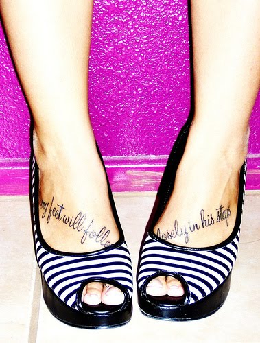 Foot Word tattoo pictures