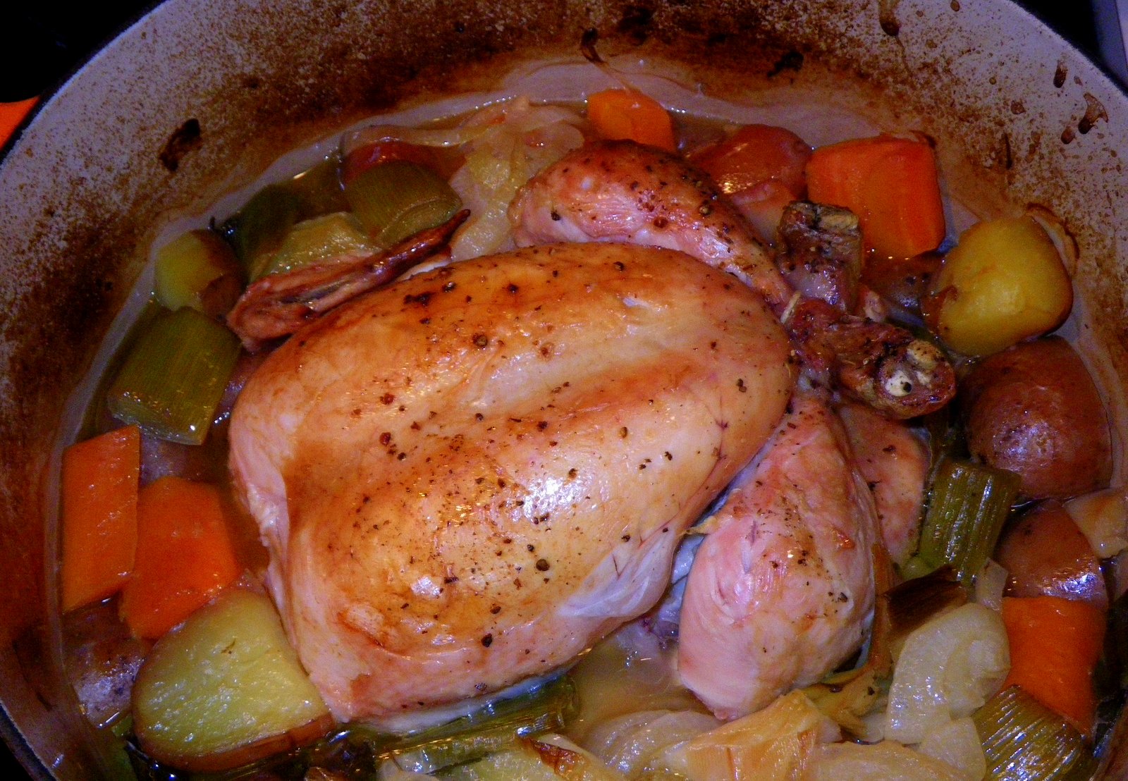 Mike's Allotment Diary HFW Chicken pot roast