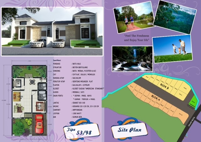 Konsep Desain Brosur Perumahan Minimalis Model Menarik Elegan Harga