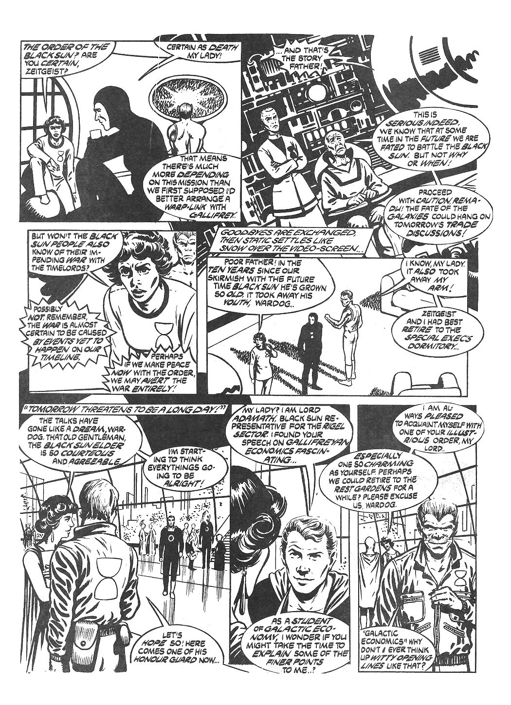 Alan Moore's Doctor Who comic Black Sun Rising The Geek Flag