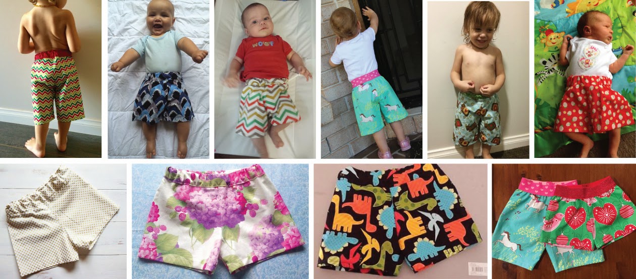 Pattern Emporium Pattern Hack Make Shorts using the Baby & Toddler