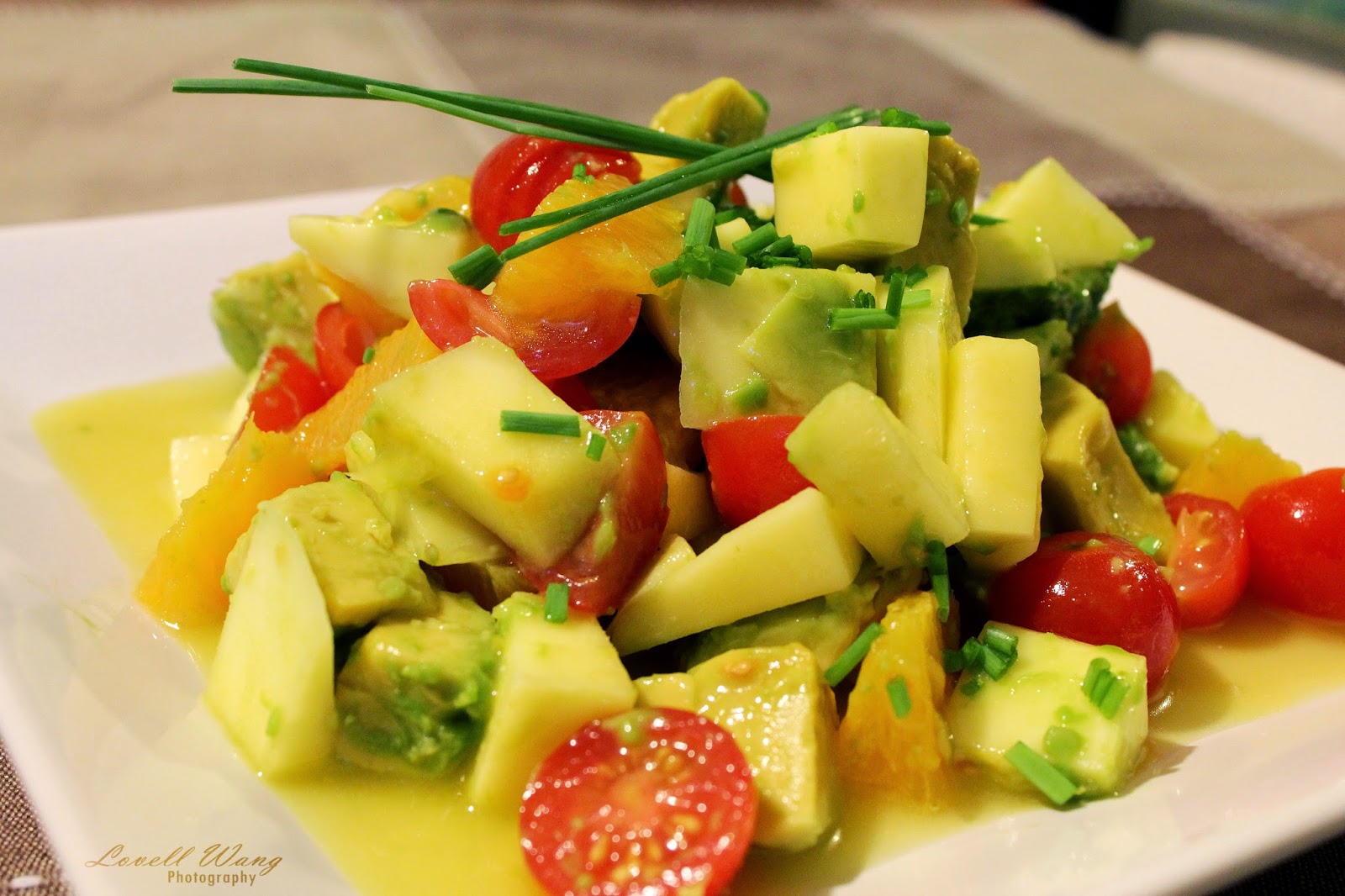 Eat Play with Love Mango & Avocado Salad with Honey Lemon Dressing