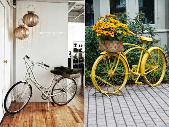 ideas para decorar con bicis