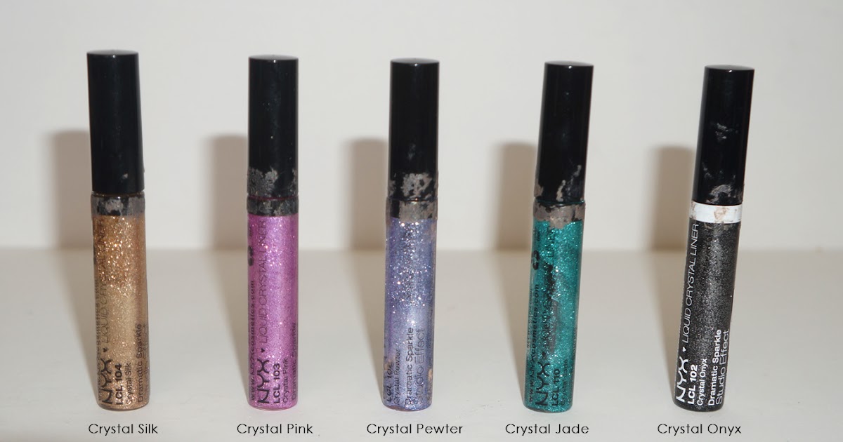Krimzin Art SWATCHES & REVIEW NYX Liquid Crystal Liners
