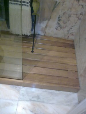 Tarima de ducha de madera - Muebles Cansado (Zaragoza) - Carpintero