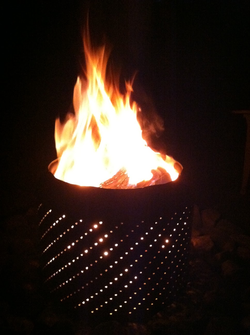 this sixties' house Washing Machine Fire Pit