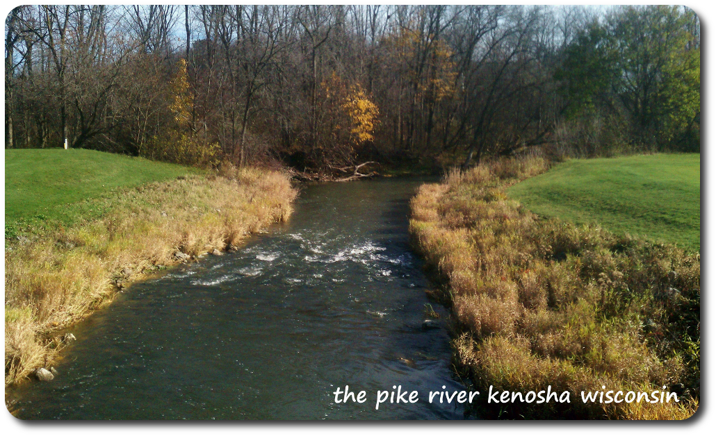 Illinois Wisconsin Fishing the pike river