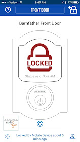 Schlage app to lock/unlock your door :: OrganizingMadeFun.com