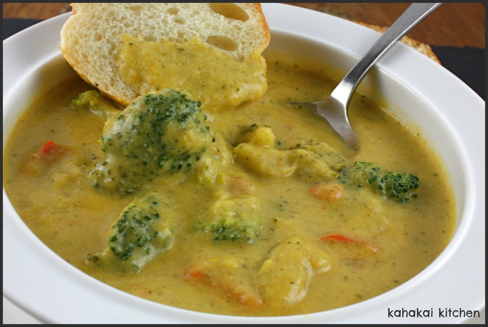 Kahakai Kitchen Cheezy Broccoli Soup VeganStyle Comfort Food for