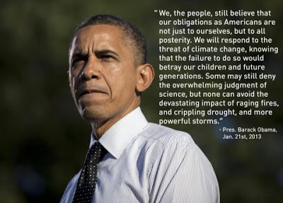 obama's reference to climate change in his 2013 inauguration speech