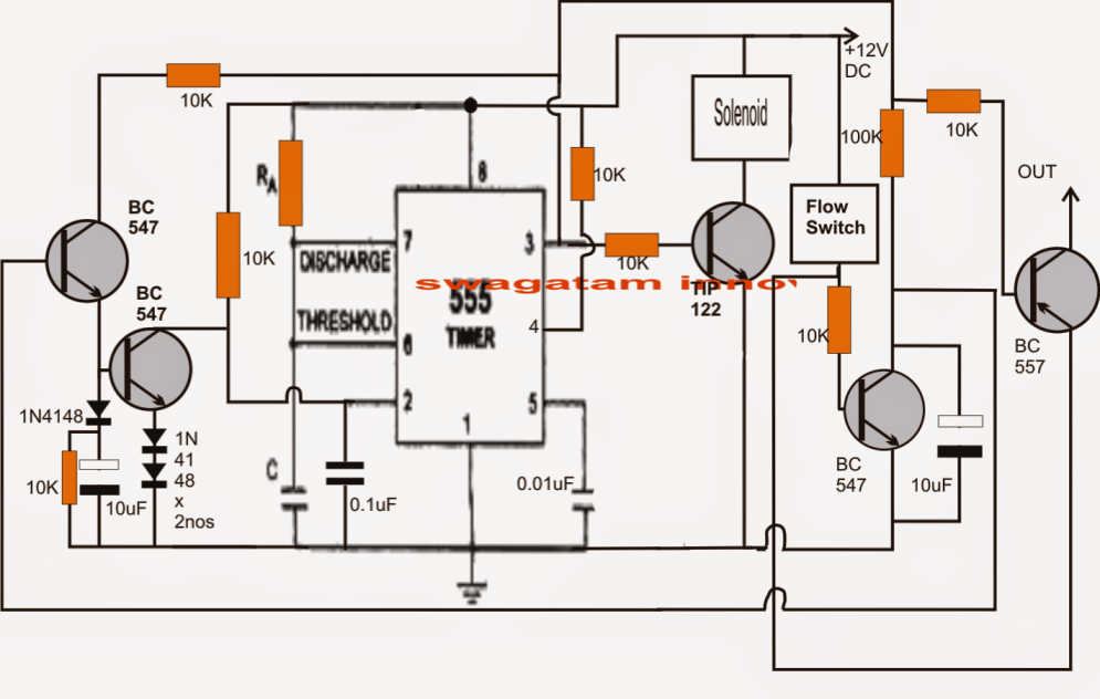 Customized Water Flow Controller With Timer Circuit