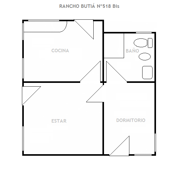 Rancho en Valizas: DISTRIBUCIÓN DEL RANCHO