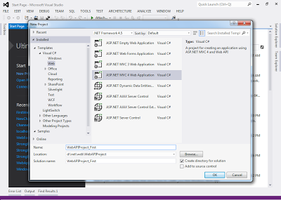 First ASP.Net Web API Project First ASP.Net Web API Project