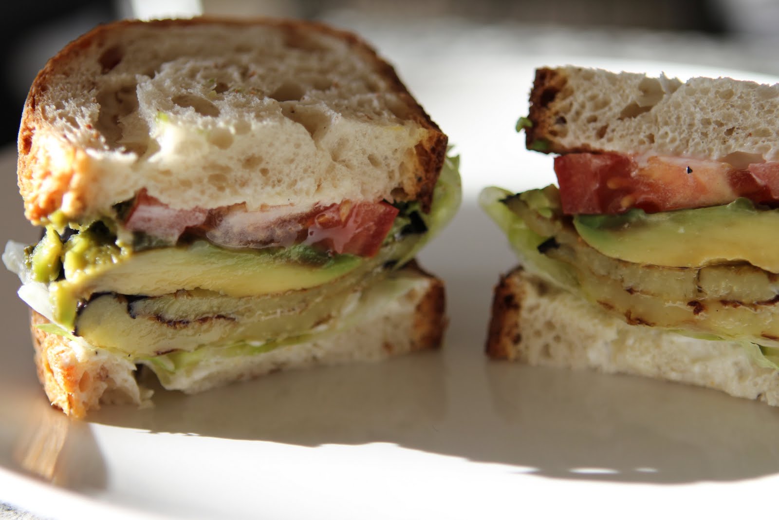 Sunday's Recipe eggplant and avocado sandwich Styleseeking Zurich