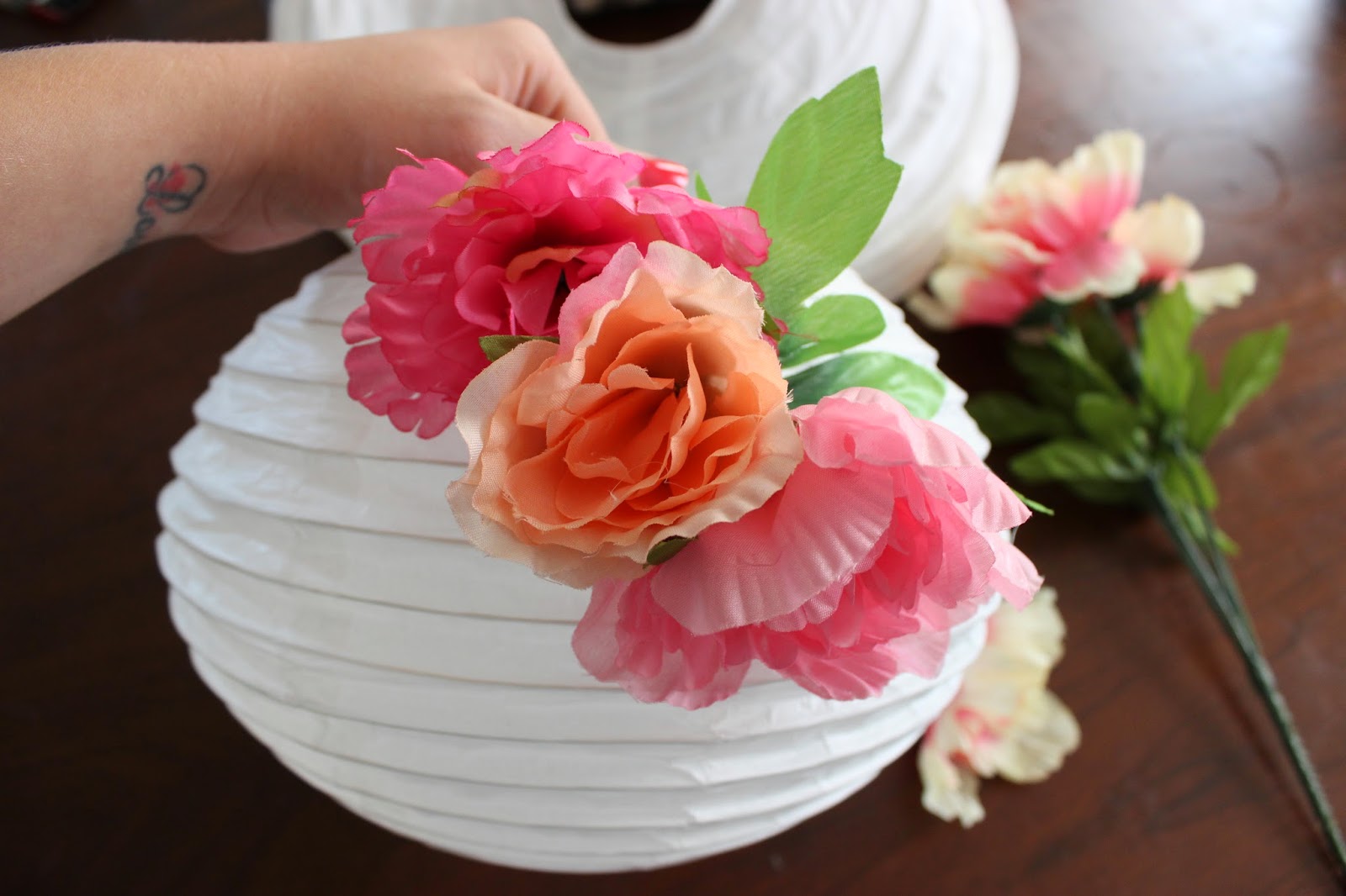 Crystal Rose DIY flower paper lanterns