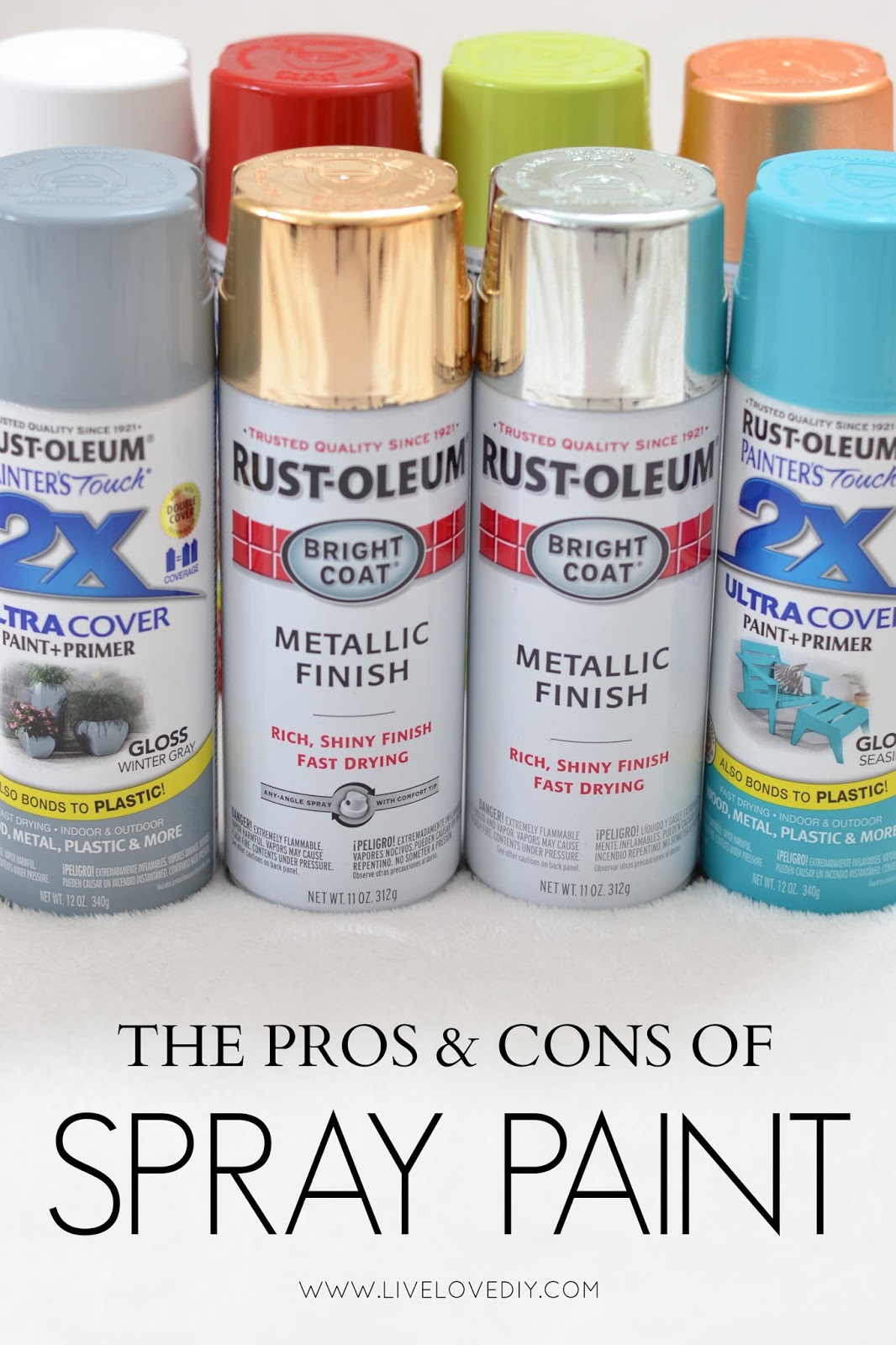 Everything you need to know about spray paint all in one place! This is a MUST-PIN!