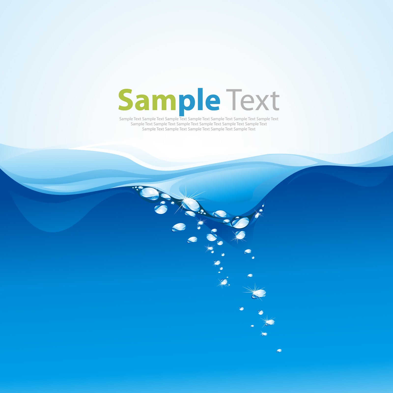 Blue Vector Water | Vector Free for U