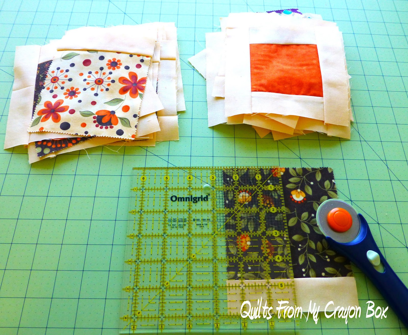 Crayon Box Quilt Studio Teacher quilt top 3 done!